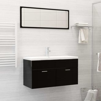 vidaXL Lavabo Empotrado Con Grifo Cer&aacute;mica Blanco 91x39x18 Cm Vidaxl