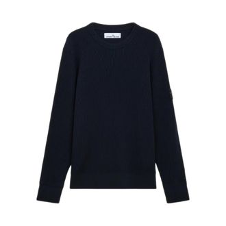 Stone Island Crew-neck Logo-patch Sweater