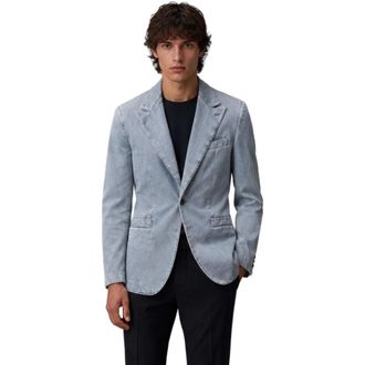Dolce & Gabbana Single-Breasted Denim Jacket - male - Dolce & Gabbana - Blazers - Blue - M - Suits