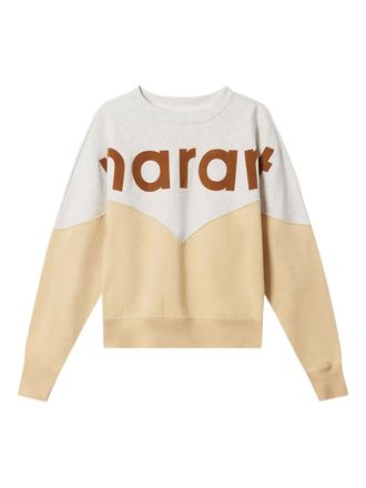 Isabel Marant Houston colourblock sweatshirt - women - Cotton/Polyester - 44 - Neutrals