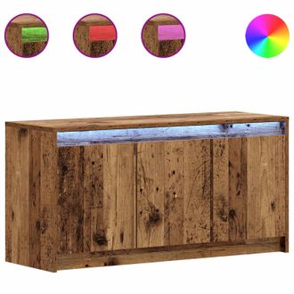 vidaXL Mueble De Tv 100 X 34 X 50 Cm Madera Envejecida Vidaxl