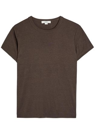 Vince Shrunken 90s Cotton and Modal-blend T-shirt - Dark Grey - S (UK8-10 / S)