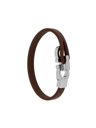 Ferragamo Braccialetto Gancio doppio - Marrone