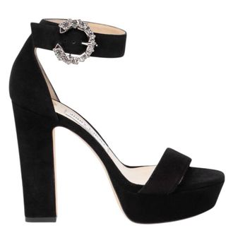 Jimmy Choo London Mionne 120 Suede Platform Sandals