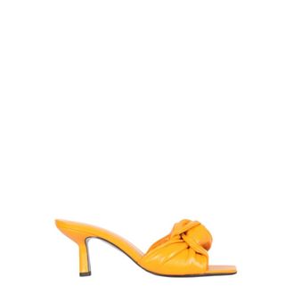 by FAR Curve Muiltjes met Hak - Dames - Muiltjes - Oranje - 37 EU - Leer - Schoenen