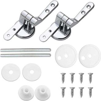 OEM Set Di 2 Cerniere Di Ricambio Per Sedile Wc Con Fissaggi In Lega