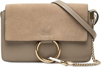 Chlo&eacute; Pre-owned Chloe Small Suede and Calfskin Faye Crossbody Ladies D00BRHTQ8P2QHUVM