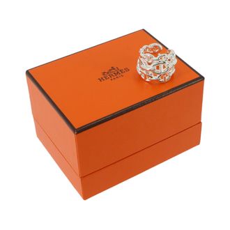 Herm&egrave;s Silver Silver 925 Band Ring (Pre-Owned)