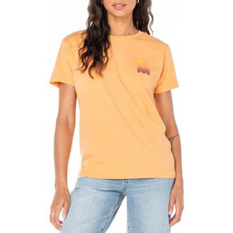 Roxy Sol Cotton Graphic T-Shirt in Muskmelon at Nordstrom Rack, Size X-Small