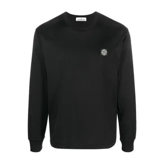 Stone Island 2100031 Long Sleeve T-Shirt - Heren - Longsleeves - Zwart - XL - Katoen - Tops