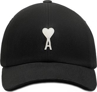 Ami WASHED COTTON ADC CAP Size: OS, colour: BLACK
