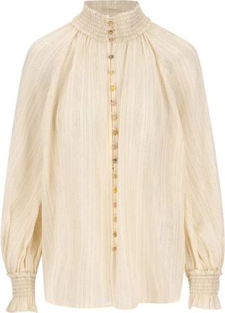 Zimmermann Aster Metallic-stripe Shirt