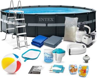 OEM Piscina De Jard&iacute;n Con Estructura De 549 X 132 Cm 18 En 1 Intex 26330