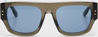 Gucci Men & apos;s Oversized Rectangle Sunglasses