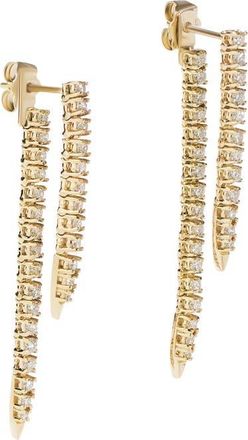 Lana Jewelry Diamond Linear Front-Back Earrings in Yellow Gold at Nordstrom