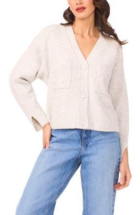 Parker V-Neck Crop Cardigan in Silver Heather at Nordstrom Rack, Size X-Large