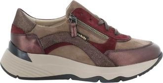 Mobils Schoenen, Dames, Rood, 38 1/2 EU, Leer, Laonie Sneakers