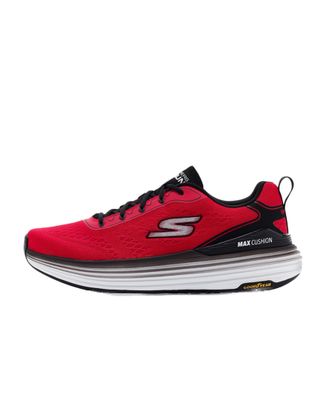 Skechers Mens Max Cushioning Suspension-Voyager Sneaker, Red/Black, 7.5 UK