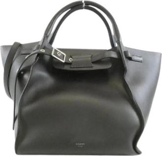 Celine Pre-owned Big Bag Small Calf Leather Bag - Dames - Vintage Handtas - Zwart - ONE Size - Leer - Vintage