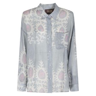 Bazar Deluxe Bazar Deluxe, Shirts, female, Blue, Size: 2XS Print Shirt