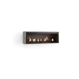 Skraut Home Chimenea El&eacute;ctrica Led, Sin Calor, 107x38x25cm, Sal&oacute;n - Comedor, Chimenea El&eacute;ctrica, Estilo Moderno, Gris Cemento - Skraut Home