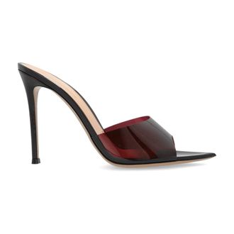 Gianvito Rossi Hakken slippers Elle - Dames - Muiltjes - Rood - 37 1/2 EU - Leer - Schoenen