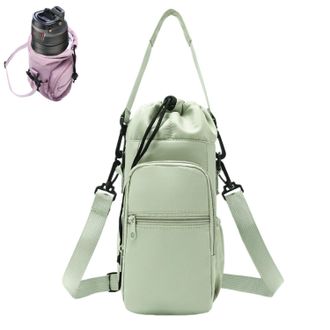Generic Water Bottle Shoulder Bag-Outdoor Companion,Bottle Holder Pack with Phone Pocket,Large Capacity Crossbody Water Bottles Bag