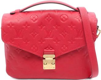 Louis Vuitton 2018 Monogram Empreinte Pochette Metis MM satchel - Red