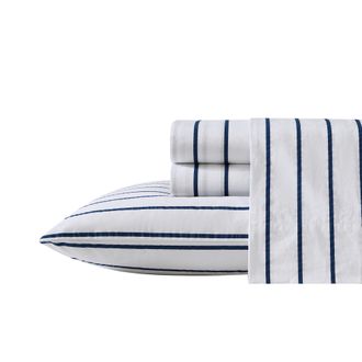Nautica Brenton Stripe Navy Twin Xl Sheet Set