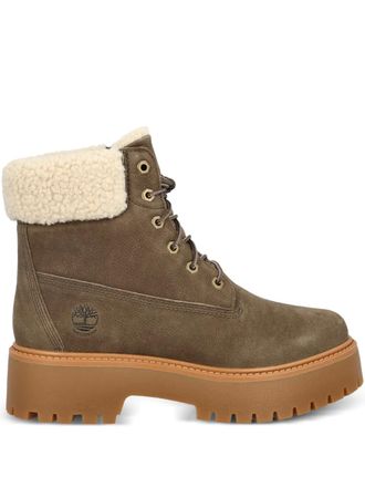 Timberland Stone Street faux-fur platform boots - Brown