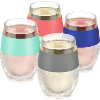 Host Wine FREEZE Cooling Cup Set of 4 in Multicolor at Nordstrom
