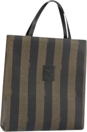 Fendi Pre-owned Tote Bags, female, Multicolor, Size: ONE SIZE Pre-owned Canvas Tote Bag