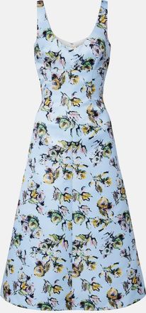 Emilia Wickstead Vestido de c&oacute;ctel Abella de sat&eacute;n floral