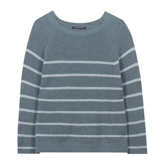 Luisa Cerano Stijlvolle Gebreide Trui - Dames - Ronde hals truien - Grijs - 2XL - Truien & Vesten