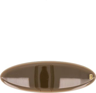 Alexandre de Paris Oval Brun Barrette in Brown at Nordstrom