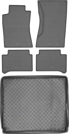 OEM Juego De Alfombrillas De Goma Para Coche Y Maletero Para Mercedes Clase E W211 Familiar (2003-2009)