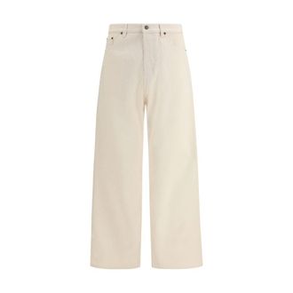 Valentino Garavani Beige Cotton Casual Mens Pants