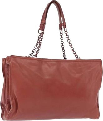 Bottega Veneta Pre-owned Shoulder Bags, female, Red, Size: ONE SIZE Pre-owned Vintage Shoulder Bag