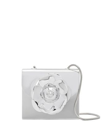 Oscar De La Renta nano 3D-print TRO Bag - women - Calf Leather - One Size - Grey
