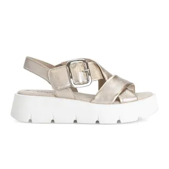 Gabor Womens Gina 4.752 Sandal In Gold