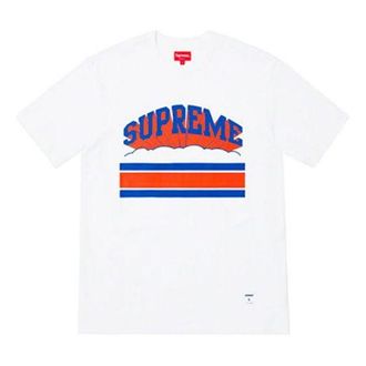 SUPREME SS19 Cloud Arc Tee White Logo Tee SUP-SS19-327