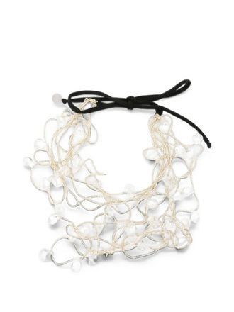 Maria Calderara Necklace Clear Crystal Sylver