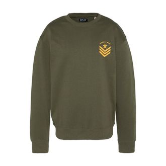 Schott NYC Schott Nyc, Hoodies & sweatvesten, Heren, Groen, M, Katoen, Sweatshirt met logo-opdruk