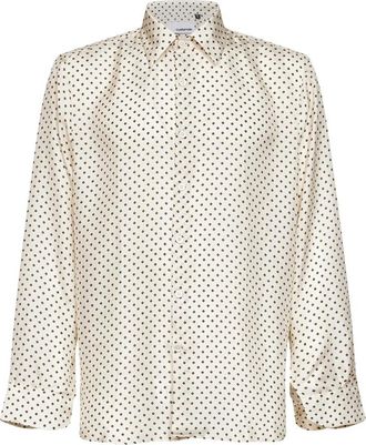 Costumein Microfantasia Shirt - Heren - Casual Overhemden - Wit - S - Overhemden