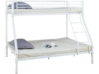Habitat et Jardin Habitat Et Jardin - Letto A Castello leo - Bianco - Metallo