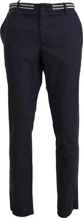 Domenico Tagliente Mens Casual Pants Classic Fit Pan74514 - Dark Blue - Size EU 46 (Mens)