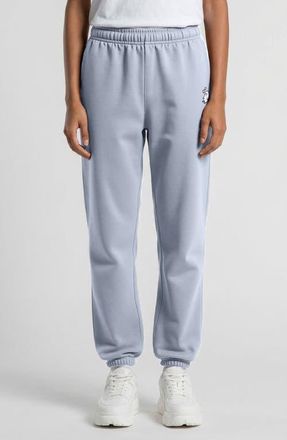 Dalix Heartly Ghost Midweight Relaxed Fleece Track Pants in Powder at Nordstrom, Size Xx-Large
