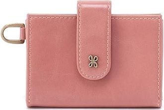 Hobo Jean Accordian Card Case Womens Bags Rose, Cotton/Leather