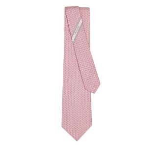 Ferragamo Gancini-print Silk Tie