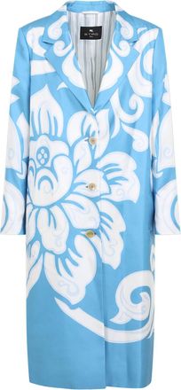 Etro Etro Womens Printed Caban - Light Blue Silk - Size EU 36 (Womens)